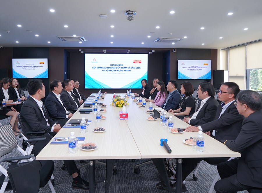 Tập đoàn Alphanam gặp gỡ và trao đổi định hướng hợp tác cùng tập đoàn Hưng Thịnh