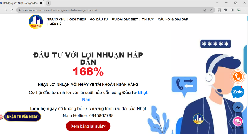 Bất động sản Nhật Nam: Rủi ro với các gói đầu tư thu lợi nhuận cao bất thường?