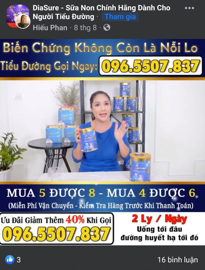 Sữa Diasure lừa dối người tiêu dùng và bị "thả nổi" chất lượng?