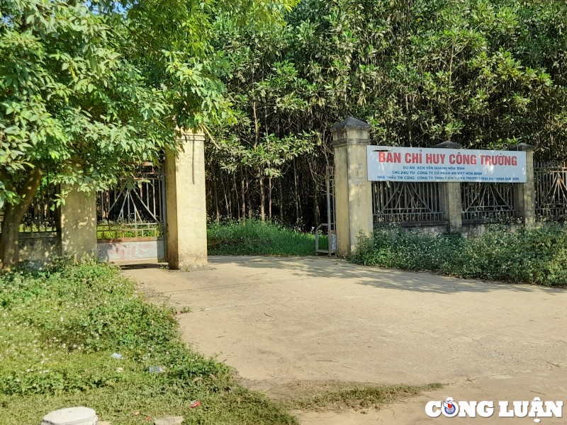 Chủ đầu tư Khu công nghiệp Yên Quang "phớt lờ" chỉ đạo của lãnh đạo tỉnh Hòa Bình