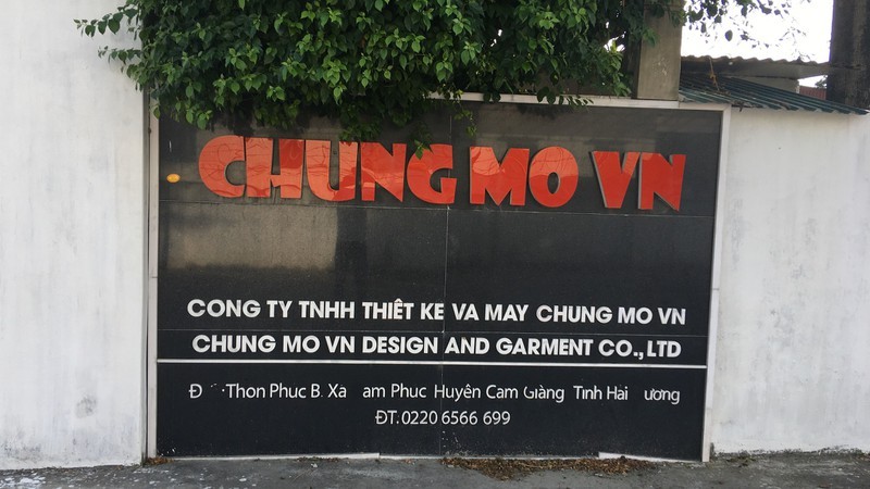 Hải Dương: Phạt gần 120 triệu đồng Công ty TNHH thiết kế và may Chung Mo VN