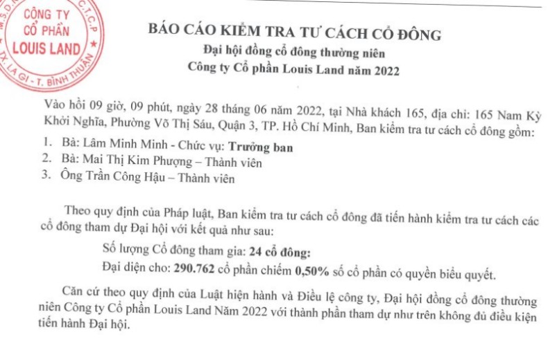 Louis Land: Kinh doanh "lao dốc", lãnh đạo cuối cùng xin từ nhiệm
