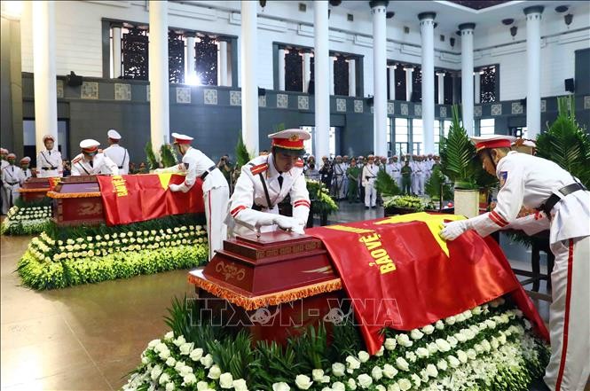 Lễ tang 3 chiến sĩ cảnh sát PCCC hy sinh khi làm nhiệm vụ