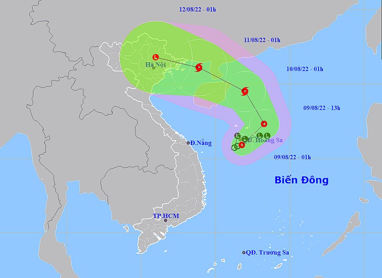 Thời tiết ngày 9/8: Áp thấp nhiệt đới có thể mạnh lên thành bão