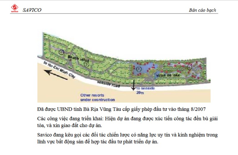 Khu biệt thự Sài Gòn - Hồ Tràm của Savico bị kiến nghị xử lý vì chậm triển khai