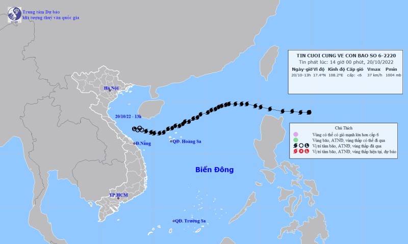 Bão số 6 suy yếu, Biển Đông khả năng đón tiếp một cơn bão trong tuần sau