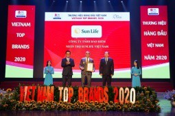 Sun Life Việt Nam đạt danh hiệu Top 10 Thương hiệu hàng đầu Việt Nam 2020