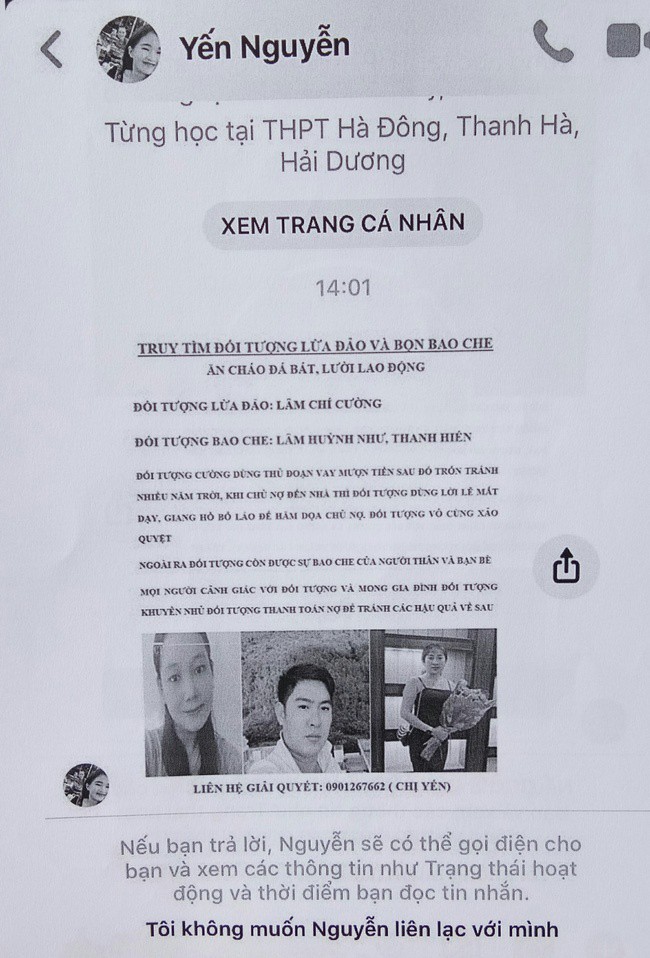 dai dien ngan hang ocb phu nhan cao buoc doi no sac mui xa hoi den