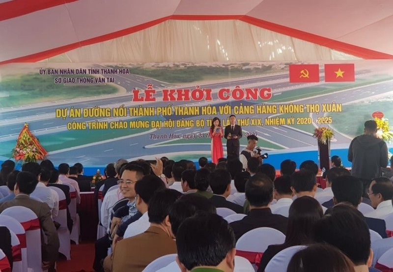 khoi cong du an duong hon 3500 ty dong noi tp thanh hoa voi cang hang khong tho xuan