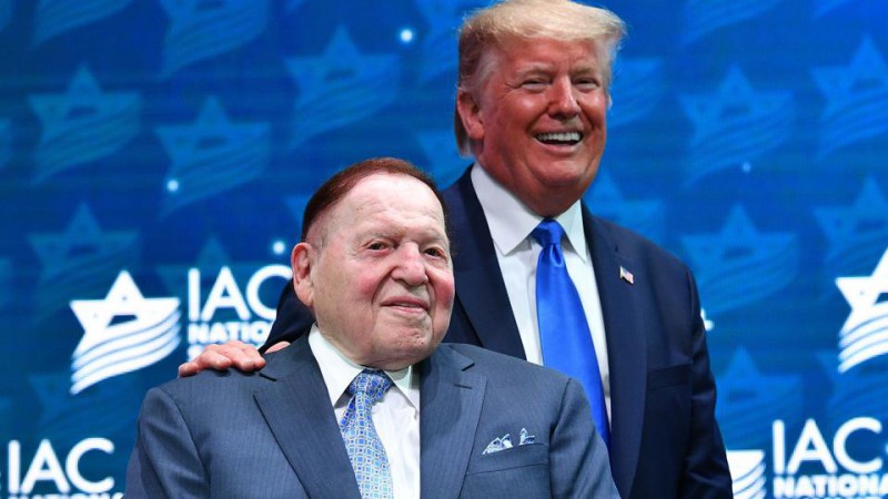 Ông trùm sòng bạc Adelson ủng hộ Tổng thống Trump số tiền kỷ lục