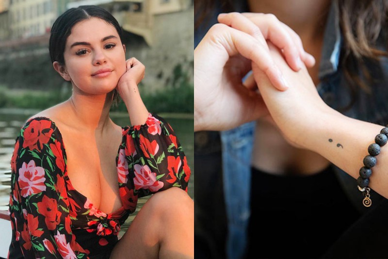 Vì sao Selena Gomez xăm hình dấu chấm phẩy?