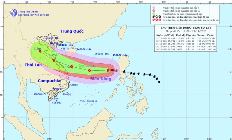 Thủ tướng Chính phủ yêu cầu tập trung ứng phó với bão số 13