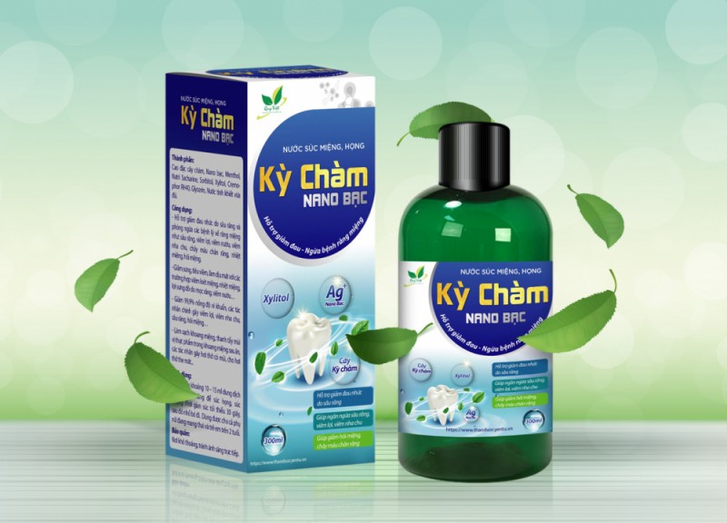 Kỳ Chàm Nano Bạc - Thảo dược hoàn toàn tự nhiên xử lý dứt điểm các bệnh răng miệng