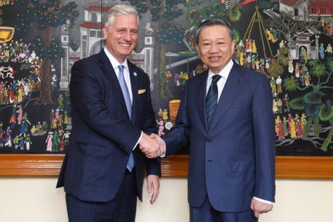Bộ trưởng Tô Lâm hội đàm với Cố vấn An ninh Quốc gia Mỹ Robert O'Brien
