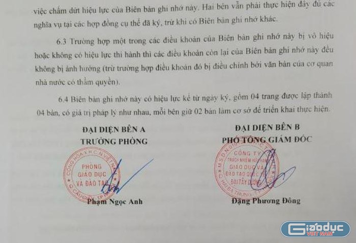 Trưởng phòng Giáo dục Cầu Giấy cho Atlantic dạy song bằng không cần đấu thầu?
