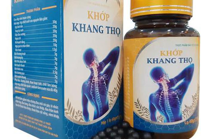 Thực phẩm Khớp Đan Vương và Khớp Khang Thọ vi phạm quy định quảng cáo