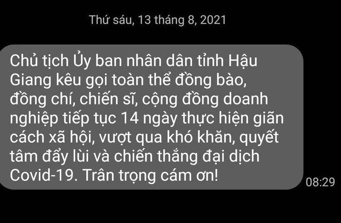 Vinaphone gửi tin nhắn sai sự thật về giãn cách đến nhiều thuê bao
