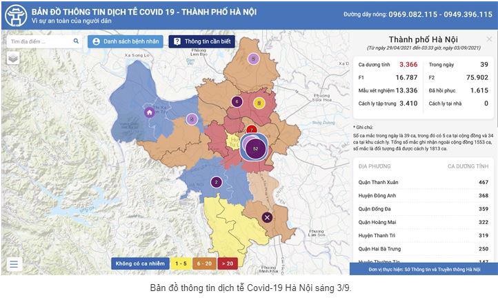 Hà Nội thực hiện 3 vùng và cơ chế vận hành phòng, chống dịch