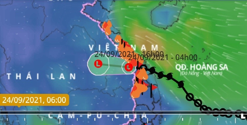 Bão số 6 suy yếu, mưa lớn tại Trung Bộ, Bắc Tây Nguyên, Bắc Bộ