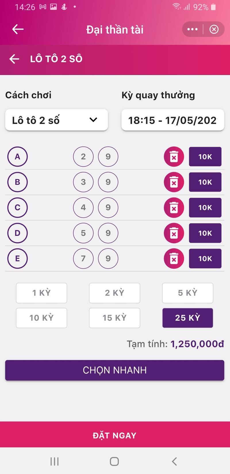 Dịch vụ "Đặt 1 ăn 70" trên ví MoMo là bất hợp pháp