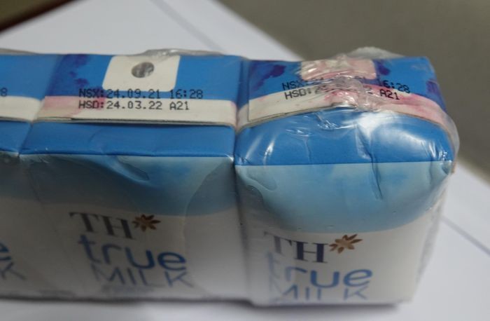 Sững người khi thấy hộp sữa TH true milk căng phồng bất thường