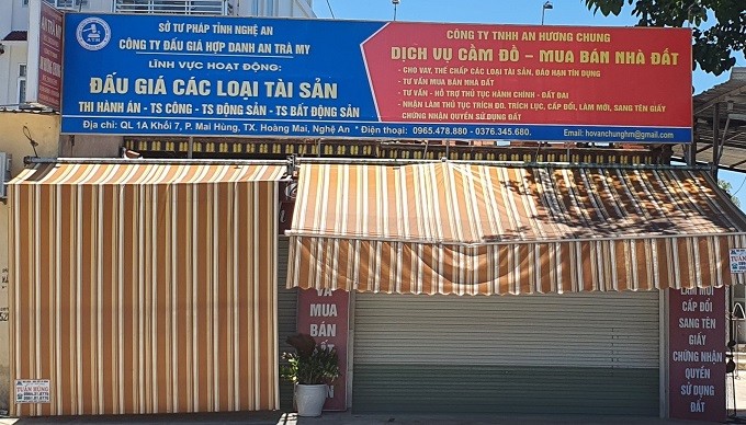 Nghệ An: Làm trái chỉ đạo của tỉnh, huyện vẫn chọn An Trà My trở thành đơn vị Tổ chức bán đấu giá đất