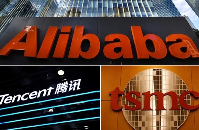 Tencent và Alibaba bị loại khỏi top 10 danh nghiệp có vốn hóa lớn nhất thế giới