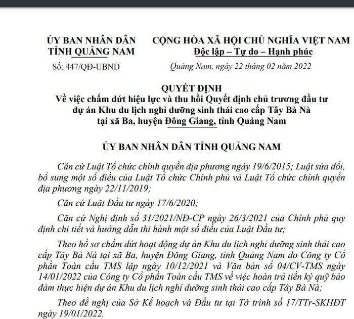 Vì sao siêu dự án du lịch nghỉ dưỡng Tây Bà Nà bị 'khai tử'?