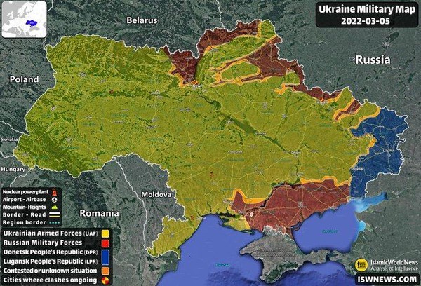 Chiến sự Nga-Ukraine: Sau 10 ngày, Nga kiểm soát 20% lãnh thổ Ukraine
