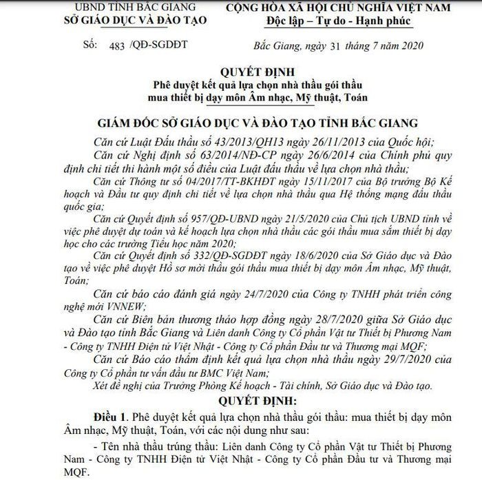 Công ty TNHH Thương mại và Dịch vụ 6868 trúng nhiều gói thầu giáo dục tiết kiệm nhỏ giọt tại Bắc Giang