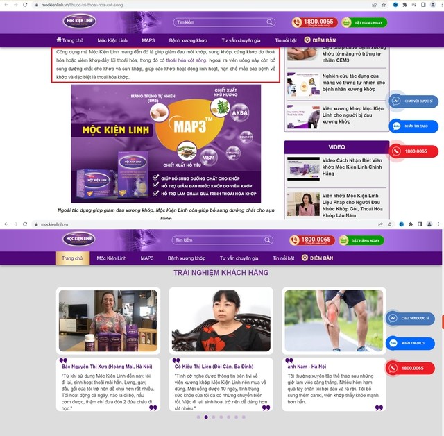 Dược phẩm Bảo Minh: Hàng loạt sai phạm quảng cáo TPCN, thuốc trên website, fanpage