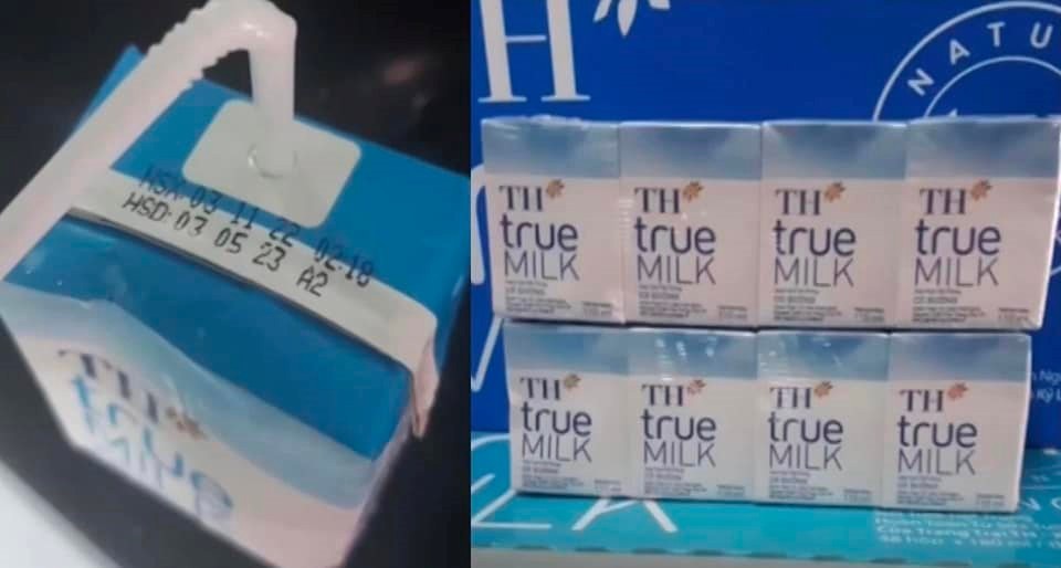 Sữa tươi TH TRUE MILK mới sản xuất đã có hiện tượng chua đắng