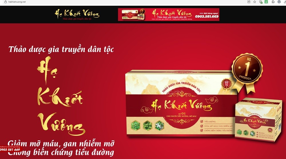 Hạ Khiết Vương quảng cáo 'nổ' là thuốc nam đặc trị bệnh
