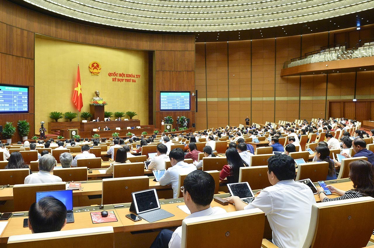 Biểu quyết Nghị quyết về phê chuẩn quyết toán ngân sách nhà nước 2020