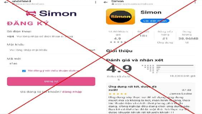 1 phụ nữ mất gần 1 tỉ đồng vì 'làm nhiệm vụ' qua app Simon