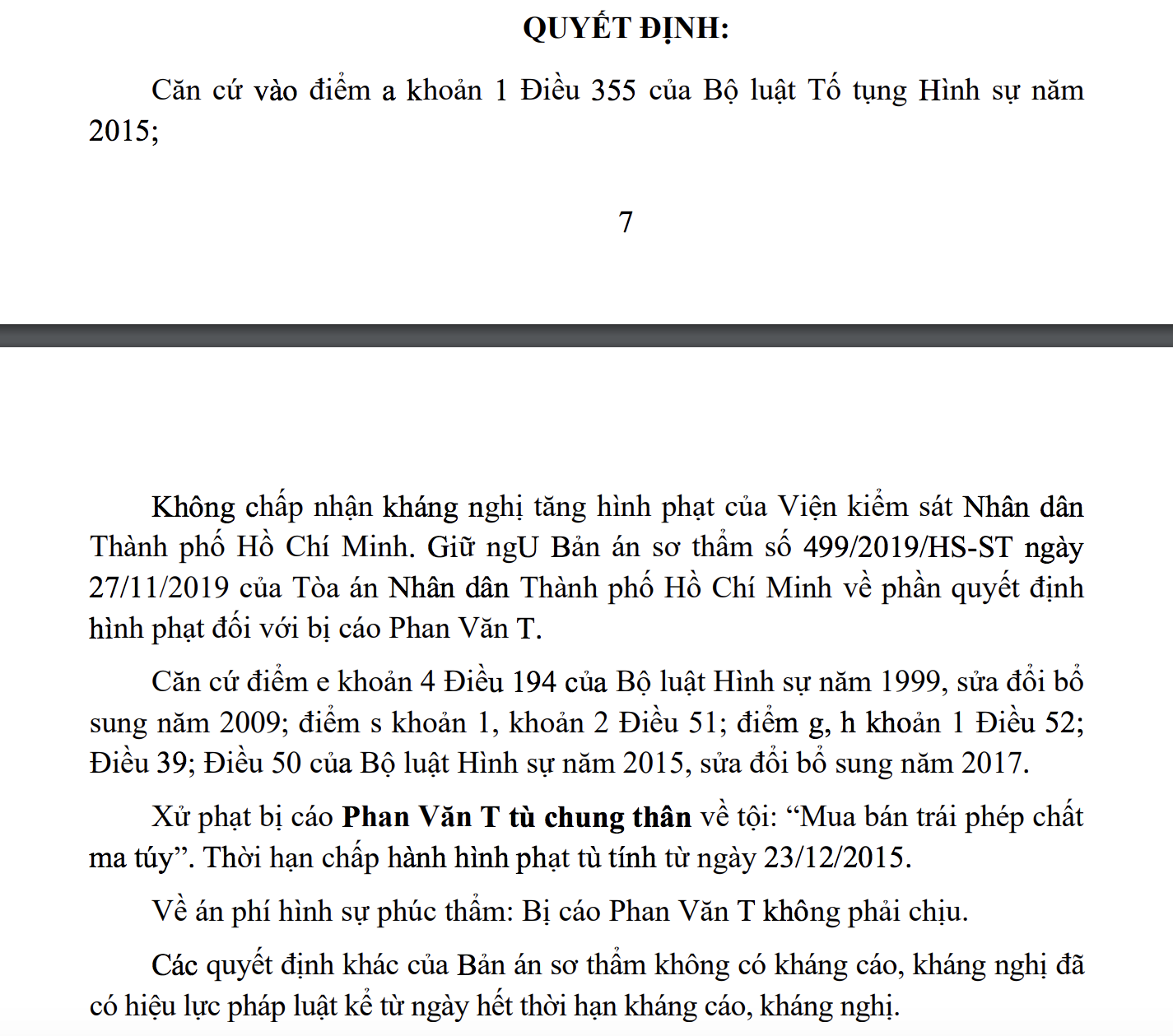 Ly kỳ số phận pháp lý của trùm ma túy tại TP HCM