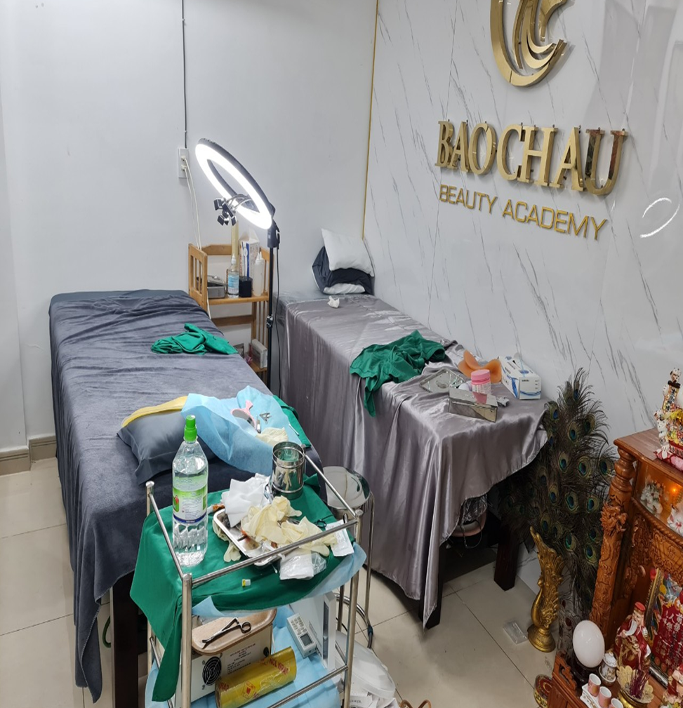 Phát hiện cơ sở thẩm mỹ Bảo Châu Beauty Academy hoạt động “chui” tại chung cư