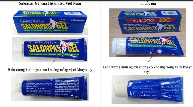 Cục quản lý Dược cảnh báo về thuốc Salonpas Gel giả