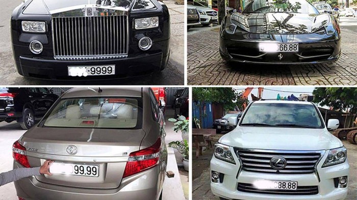 Đấu giá biển số ôtô: Thống nhất mức giá khởi điểm chung