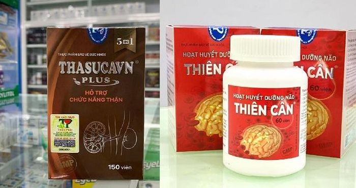 Thực phẩm bảo vệ sức khỏe Thasucavn Plus và Hoạt huyết dưỡng não Thiên Cân bị tạm dừng lưu thông