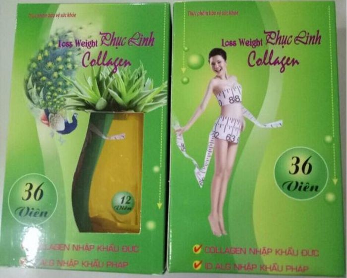 Thực phẩm bảo vệ sức khỏe Loss Weight Phục Linh Collagen chứa chất cấm Sibutramine