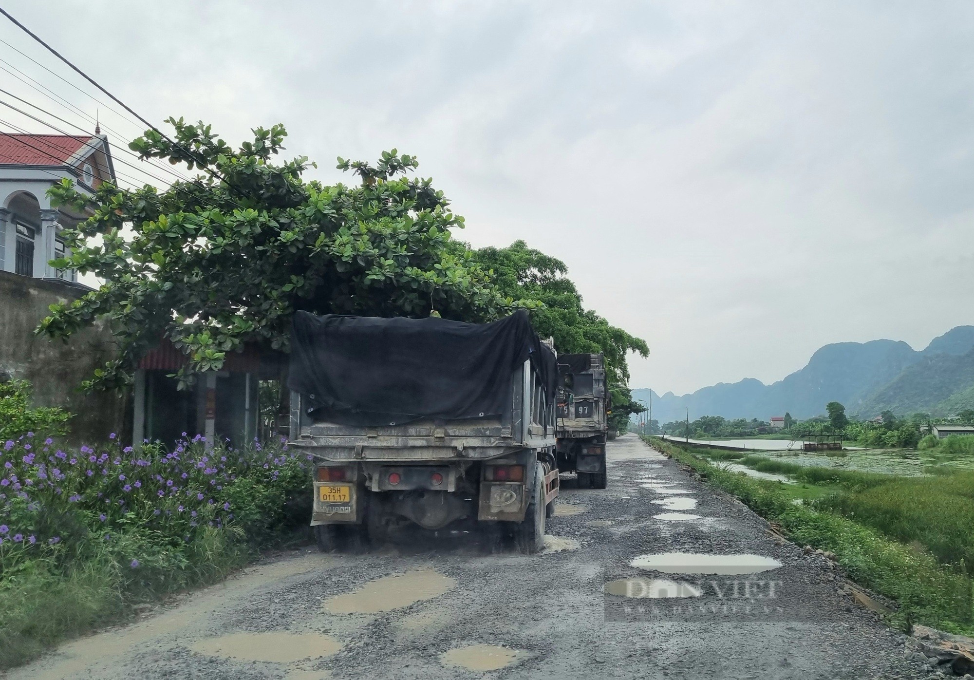 Nông dân Yên Mô ở Ninh Bình bức xúc trước việc xe tải cày nát mặt đê Yên Đồng