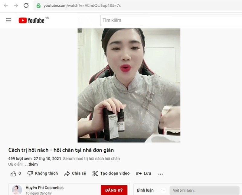 Serum INOD Huyền Phi “nổ” công dụng như thuốc điều trị: Xử lý ra sao?