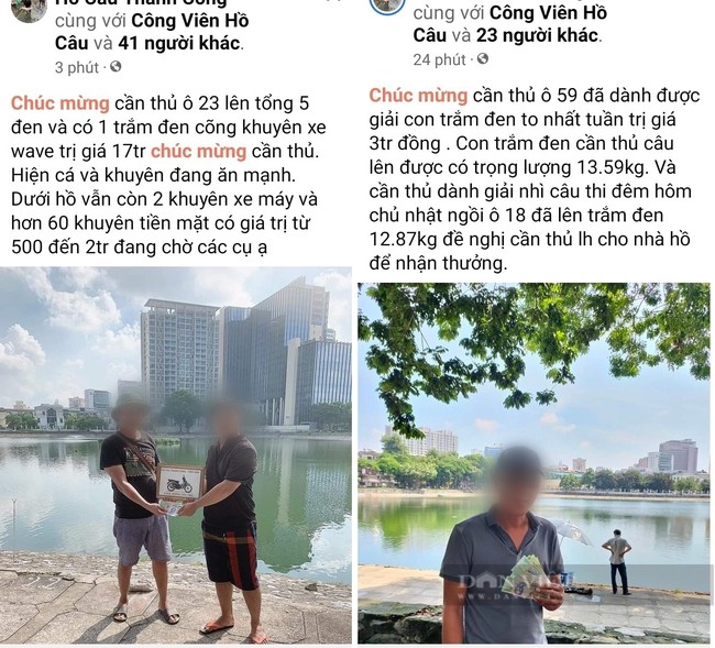 Vụ câu cá có thưởng trái phép ở hồ công ích: Các quận cần sớm có báo cáo Chủ tịch TP.Hà Nội