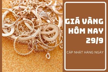 Giá vàng hôm nay 29/9: Biến động nhẹ quanh mức thấp nhất kể từ 4/2020