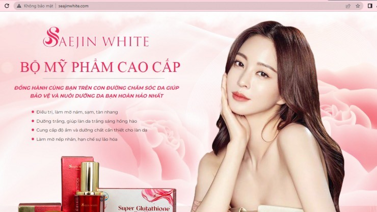 Người tiêu dùng cẩn trọng 'sập bẫy' quảng cáo sản phẩm Saejin White Super Glutathione Collage