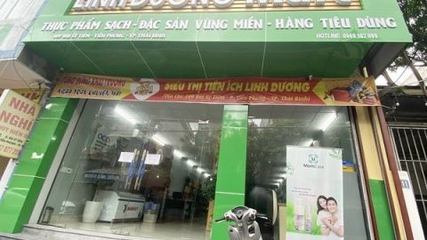 Linh Dương Mart Thái Bình bị phản ánh bán hàng hóa nước ngoài không nhãn phụ