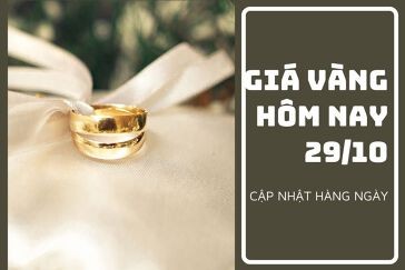 Giá vàng hôm nay 29/10: Biến động nhẹ trong phiên cuối tuần