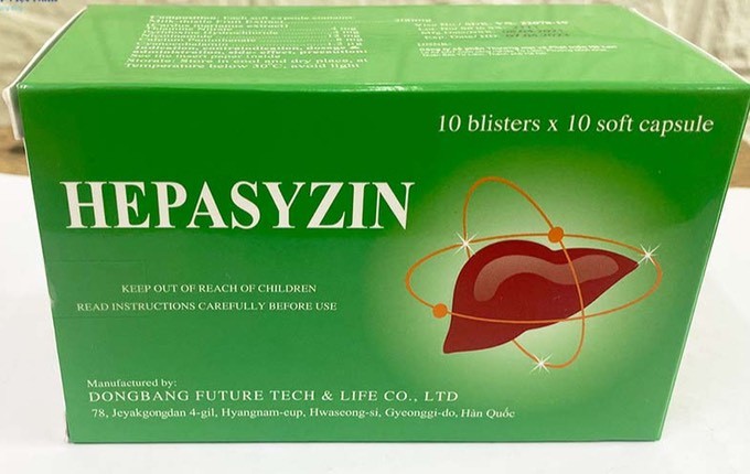 Thu hồi khẩn thuốc điều trị gan Hepasyzin