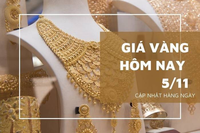 Giá vàng hôm nay 5/11: Vàng SJC tăng không quá 400.000 đồng/lượng trong phiên cuối tuần